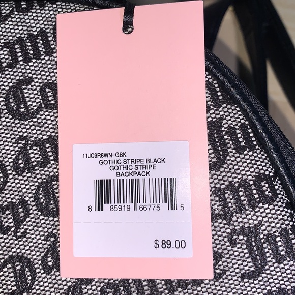 JUICY COUTURE GOTHIC STRIPE Backpack - Picture 11 of 13